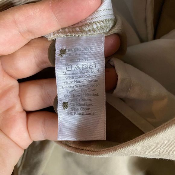 Everlane Performance Chino Pant Mens Size 35 x 32 Khaki Stretch Athletic Fit NEW - Picture 10 of 12